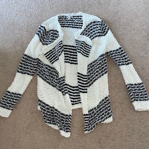 Medium black, white, and gold Loft sweater